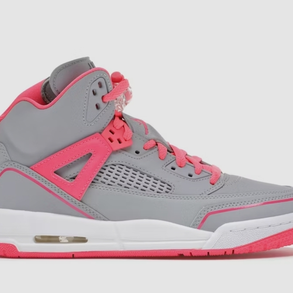 Youth Gray and Pink Sneakers